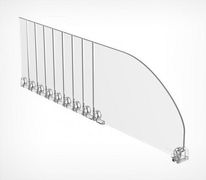 Разделитель DIV120-В высотой 120 мм без ограничителя — предназначен для организации выкладки небольших лёгких товаров